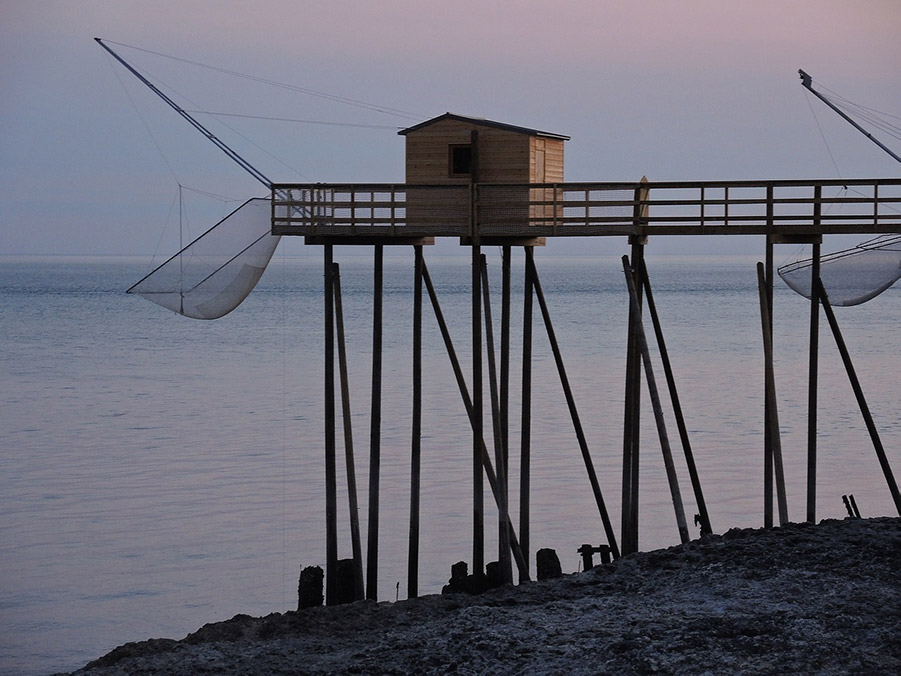 Cabane de pêcheur en Gironde