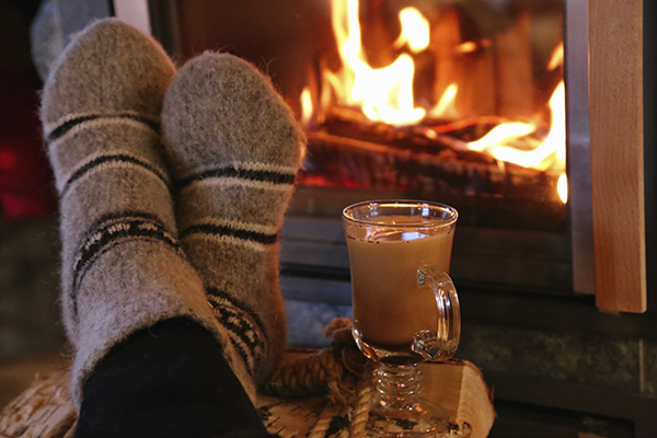 hygge cheminée